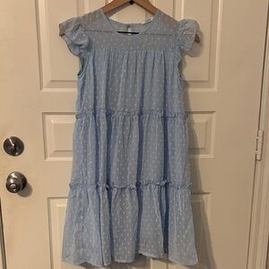 Arshiner blue Dress 150 12 tiered new